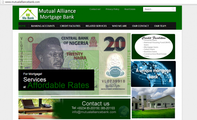MUTUAL ALLIANCE SAVING AND LOANS LIMITED
