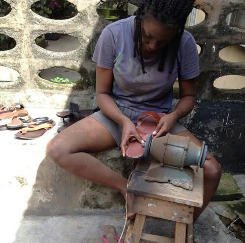 nigerian female shoemaker